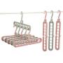 Home Storage Organization Clothes Hanger Drying Rack Plastic Scarf Clothes Hangers Storage Racks Wardrobe Storage Hanger 10pcs Random Color
