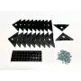 Sawtooth 20 Pcs. (10 Pairs) Wall Hugger Hanger for Wooden Picture & Canvas Frames or Signs & Posters with Screws and Bumpers Sawtooth 20 Pcs. (10 Pairs) Wall Hugger Hanger for Wooden Picture & Canvas Frames or Signs & Posters with Screws and Bumpers