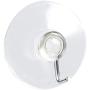 Suction Cup Hooks Set - 12 Pack of Clear Heavy Duty Silicone Plastic Hangers for Kitchen, Bathroom, Shower, Window, and Wall - Clear, 1.5 Inch / 4 cm Diameter