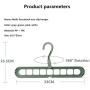 10pcs Random Color Magic Multi-Port Support Circle Clothes Hanger Clothes Drying Rack Multifunction Plastic Clothes Hangers Home Storage Hangers