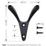Tulple 6 Pack Matte Black Coat Hooks Heavy Duty, Bathroom Towel Hooks, Metal Wall Hooks,for Hanging Clothes, Hats, Bags, Towels, Scarves, Keys Tulple 6 Pack Matte Black Coat Hooks Heavy Duty, Bathroom Towel Hooks, Metal Wall Hooks,for Hanging Clothes, Hats, Bags, Towels, Scarves, Keys