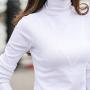 Toimothcn Womens Cotton Sweater Tops Blouse Long Sleeve Turtleneck Stretch Casual Bottoming Top