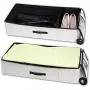 VEAMOR Under Bed Clothes Storage Containers,Shoe Organizer Underbed Bins for Pillow Beddings/Blanket Storage Boxes with Zippers,Breathable and Moistureproof (Linen, XXL)