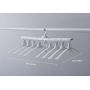 Magic Clothes Hanger Closet Storage Hanger, Yoobaby Collapsible Folding Space Saving Closet Organizer Hanger Non-slip, Drying Clothes Direct Storage in Closet, White