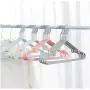10Pcs T Shape Steel Wire Hangers for Clothes Storage Rack Anti-Skid Adult Coat Hanger Wardrobe Organizer Holder 40cm Random Color