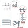 Iusun Coat Rack with 3-Tier Shoe Bench Stand Hall Entryway Storage Shelf Look Accent Furniture for Clothes Hat Bag Hanger Floor Bedroom Multi-Function Simple Clothes Rack-Ship from USA Iusun Coat Rack with 3-Tier Shoe Bench Stand Hall Entryway Storage Shelf Look Accent Furniture for Clothes Hat Bag Hanger Floor Bedroom Multi-Function Simple Clothes Rack-Ship from USA