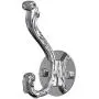 uxcell Dual Wall Hooks Zinc Alloy Wall Mounted Double Hooks Clothes Hanger Holder w Screws Plating Finish, Silver Tone uxcell Dual Wall Hooks Zinc Alloy Wall Mounted Double Hooks Clothes Hanger Holder w Screws Plating Finish, Silver Tone