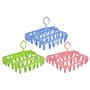 5PC Random Color 32 Clips Folding Clothes Hanger Dryer Windproof Socks Underwear Drying Decoration Multi-Function Drying Storage Hangers Holder