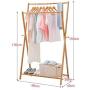 DTTXTD Simple Clothes Coat Rack Hanger Bedroom Hanger Living Room Children Storage Rack, Wood Color, c