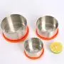 Stainless Steel Bento Boxes Sandwich Food Storage Containers Metal Bento Lunch Boxes For Adults BPA Free Stackable Snack Bento Boxes For Kids Set Of 3
