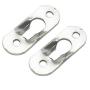 Timoo 20 PCS Keyhole Hangers Heavy Duty Keyhole Bracket for Cross Stitch, Painting, Photo Frame, Cabinets