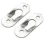 Timoo 20 PCS Keyhole Hangers Heavy Duty Keyhole Bracket for Cross Stitch, Painting, Photo Frame, Cabinets