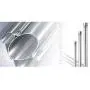 YYLLGAN Stainless Steel Thickening Wardrobe Telescopic Rod, Wardrobe Clothes Rail, Clothes Hanger Pole, Thick Flange Seat, Suitable for Wooden Wardrobe Modern Decorative Rod (Size : 85-155cm)