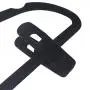 Wonck Black Velvet Hanger Clips 20 Pack, Pants Hangers Velvet Clips for Skirts, Strong Finger Perfect for Thin Velvet Hangers