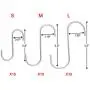 EAONE 40 Pack S Shaped Hooks 3 Sizes, Heavy Duty Stainless Steel S Hooks Rack Hangers for Hanging Kitchenware Pan Pots Utensils Clothes Bags Towels Plants, Silver EAONE 40 Pack S Shaped Hooks 3 Sizes, Heavy Duty Stainless Steel S Hooks Rack Hangers for Hanging Kitchenware Pan Pots Utensils Clothes Bags Towels Plants, Silver
