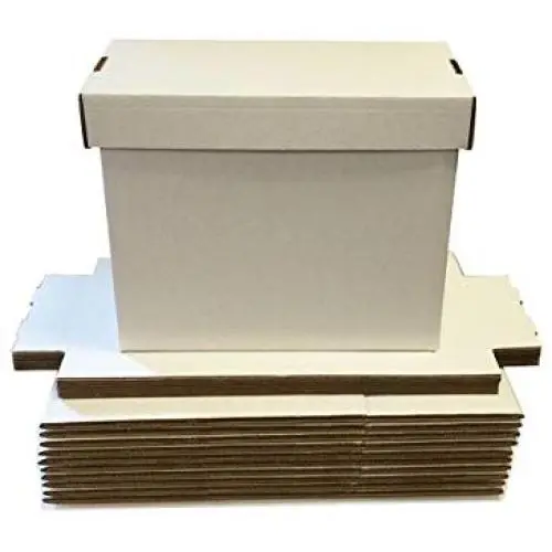 (5) SHORT White Comic Storage Boxes - Holds 150 - 175 Comic Books (5) SHORT White Comic Storage Boxes - Holds 150 - 175 Comic Books