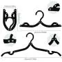mengwoha 20 pcs Travel Hangers Folding Hangers Portable Folding Hangers Travel Acccessories Foldable Hangers Collapsible Clothes Hangers Space Saving for Clothes (20 pcs with 12 Clips) mengwoha 20 pcs Travel Hangers Folding Hangers Portable Folding Hangers Travel Acccessories Foldable Hangers Collapsible Clothes Hangers Space Saving for Clothes (20 pcs with 12 Clips)