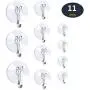 DSMY 11 Pack Suction Cup Wall Hooks, Home Kitchen Bathroom Wall Towel Robe Hangers, Utility Hooks, Hanging Supplies DSMY 11 Pack Suction Cup Wall Hooks, Home Kitchen Bathroom Wall Towel Robe Hangers, Utility Hooks, Hanging Supplies