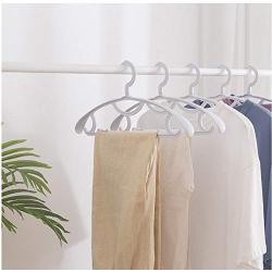 10pcs Random Color Semicircle Hanger Thicken Rotating Wide Shoulder Hanger Clothes Hanging Pants Rack Socks Clip Clothing Wardrobe Storage