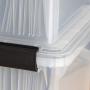 IRIS Letter and Legal Size WEATHERTIGHT File Box, Clear