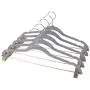 OnCloud-7 Grey Velvet Hangers with Clips 20 Pack, Non Slip Pants and Skirt Hangers with Rose Gold Hooks OnCloud-7 Grey Velvet Hangers with Clips 20 Pack, Non Slip Pants and Skirt Hangers with Rose Gold Hooks