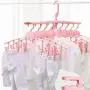 EvaroFly Multipurpose Portable Magic Folding Hanger, Save Space Storage Clothes Hanger, Household Travel Camping -White 52x42x25cm