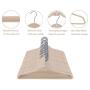 TQVAI 50 Pack Cascading Velvet Hangers Chrome Swivel Hooks Ultra Thin No Slip Clothes Hangers, Ivory