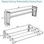 Tangkula Wall Mounted Laundry Drying Rack, Stainless Steel 8 Rods Collapsible Drying Rack, Home Folding Drying Rack, Expandable Wall Mount Laundry Clothes Drying Rack, 34"x24.5"x8.5", 60lb Capacity Tangkula Wall Mounted Laundry Drying Rack, Stainless Steel 8 Rods Collapsible Drying Rack, Home Folding Drying Rack, Expandable Wall Mount Laundry Clothes Drying Rack, 34"x24.5"x8.5", 60lb Capacity