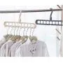 10pcs Random Color Multi-Port Support Circle Clothes Hanger Clothes Drying Rack Multifunction Plastic Scarf Clothes Hangers Hangers Storage Racks