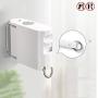 Retractable Clothesline Clothesline Rope Drying Rack Balcony Clothes Line with Hanger Hole, White