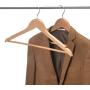 SE7VEN Padded suit hanger Solid wood coat hanger Clothesline prop Clothing store wooden hanger 6 branches-A
