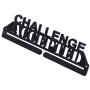 Challenge Accepted Running Marathon Sports Medal Display Rack Holder Hanger for Wall - Hang Your Race Medals