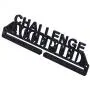 Challenge Accepted Running Marathon Sports Medal Display Rack Holder Hanger for Wall - Hang Your Race Medals