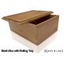 Blake & Lake Wood Stash Boxes with Rolling Tray - Wood Stash Boxes w/Storage - Rolling Tray Stash Boxes - Premium Quality Dovetail Design Discrete Wooden Stash Boxes (Natural)