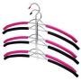 5pcs Random Color Organize Closet, Non Slip 3 Layers Strong Metal Hanger for Clothes Coats