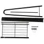 Homebi Garment Rack Metal Clothing Rack Coat Organizer Laundry Closet Storage Entrway Shelving Unit with Hanger and 2-Tier Durable Shelf for Shoes Clothes Storage in Black, 23.6”Wx13.19”Dx63”H