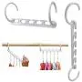 10PC 5 Hole Magic Wander Hangers Clothes Space Saver Space Saver Wonder Magic Clothes Hanger Hook Hangers for Clothes