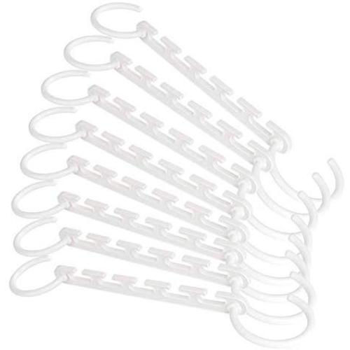 AllsuperDirect Pack of 8 Space-Saving Clothes Hanger Organizers, Magical Clothes Organizer Hangers Closet Space Saver Hangers