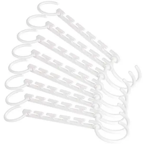 AllsuperDirect Pack of 8 Space-Saving Clothes Hanger Organizers, Magical Clothes Organizer Hangers Closet Space Saver Hangers