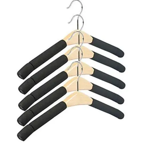 10PCS Durable Solid Wood Clothes Hanger Sponge Household Shops Laundry Holder Random Color 10PCS Durable Solid Wood Clothes Hanger Sponge Household Shops Laundry Holder Random Color