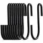 Lemonfilter 20 Pack S Shaped Hooks Heavy Duty S Hooks Hanging Hanger Hooks for Kitchen Bedroom and Office (Black) Lemonfilter 20 Pack S Shaped Hooks Heavy Duty S Hooks Hanging Hanger Hooks for Kitchen Bedroom and Office (Black)