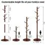 MC Wood Coat Rack Hat Stand Tree Clothes Umbrella Hanger Holder Organizer 8 Hooks MC Wood Coat Rack Hat Stand Tree Clothes Umbrella Hanger Holder Organizer 8 Hooks