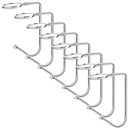 4or8 Purse Hook Hanger Christmas Stocking Hook Unique Design Stainless Steel Sock Hnager Curtain Clips Shower Curtain Hooks for Xmas Stocking