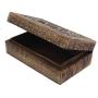 DharmaObjects Triple Moon Hand Carved Jewelry Trinket Keepsake Wooden Storage Boxes (Triple Moon, Large)