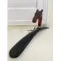 Recalcati Italian Luxury Deluxe Brown Horse Head Marblelike Resin Clothes Hanger Recalcati Italian Luxury Deluxe Brown Horse Head Marblelike Resin Clothes Hanger