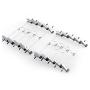 MingXiao New 10PC Stainless Steel Clip Clothes Stand Hanger Pants Skirt Kid Clothes Grip
