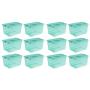 STERILITE 64 Quart Fresh Scent Stackable Plastic Storage Boxes Container (12 Pack)