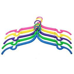 Foldable Clothes Hangers Travel Hangers Rainbow Will Portable Magic Clothing Drying Rack Pack of 5