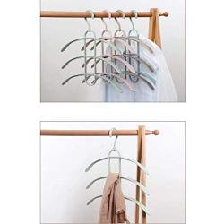 ZTMN Hanger Seamless Non-Slip Clothing Support Household Clothes Rack Adult Hanger Plastic Hanger (Color : Blue)