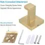 Bathroom Towel Hook, APLusee SUS304 Stainless Steel Single Square Home Storage Holder Utility Coat Robe Hook Wall Hanger, Brushed Gold Bathroom Towel Hook, APLusee SUS304 Stainless Steel Single Square Home Storage Holder Utility Coat Robe Hook Wall Hanger, Brushed Gold